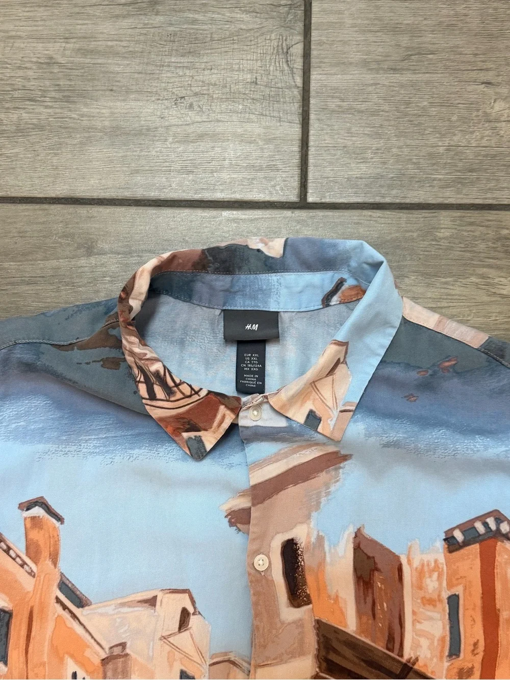 H&M Venice AOP Button Up Shirt